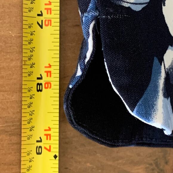 SC&Co Skort Skirted Shorts Womens XXL Blue Floral Tummy Control Stretch Pocket - Picture 8 of 10